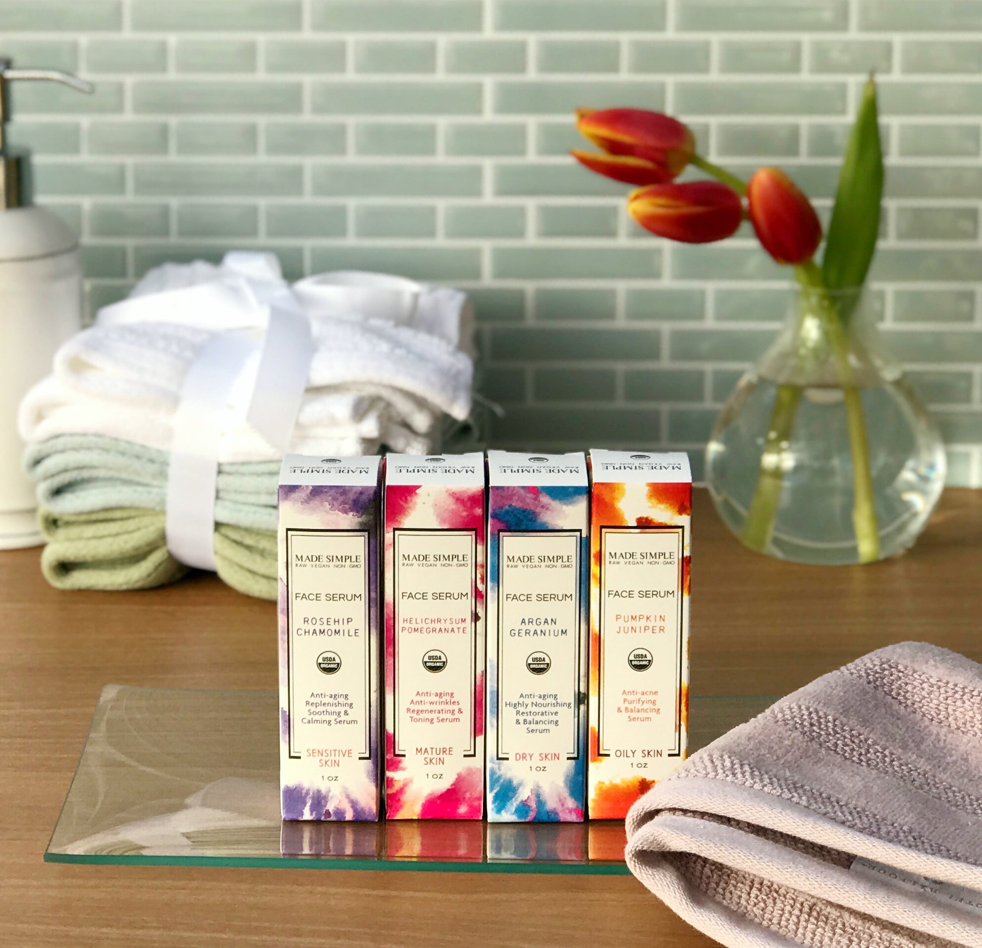 Helichrysum Pomegranate Face Serum for Mature Skin - Certified Organic, Vegan & Cruelty-free